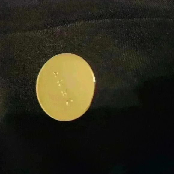 NWOT DKNY Jumpsuit Navy Gold Button Crew Neck Sleeveless Slimming Contouring Coc - Picture 7 of 11